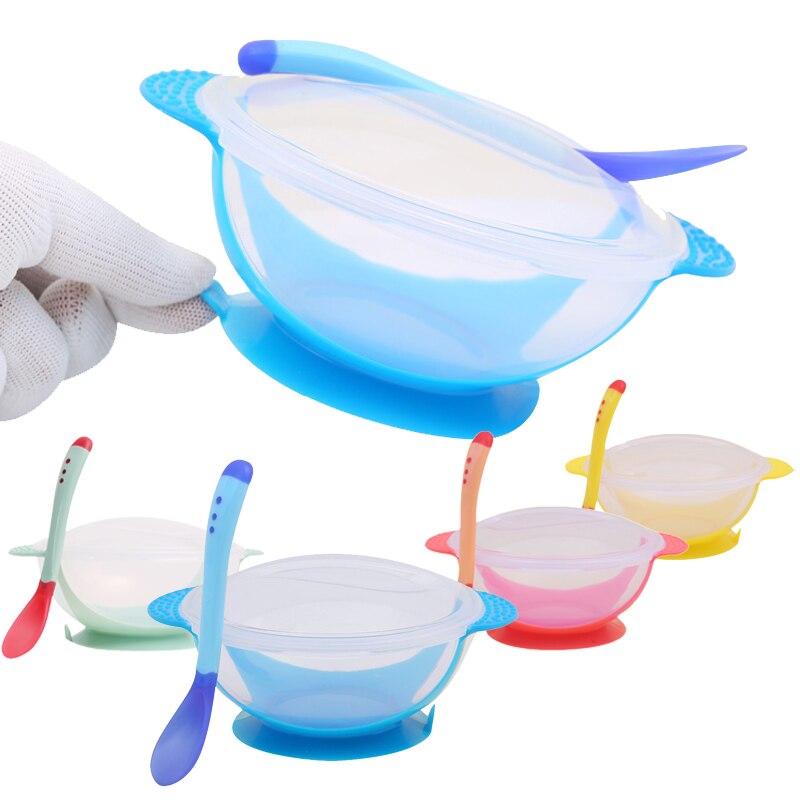 Alimentação do bebê Gyro Bowl universal 360 Rotate à prova de derramamento Pratos sólidos para alimentação Baby