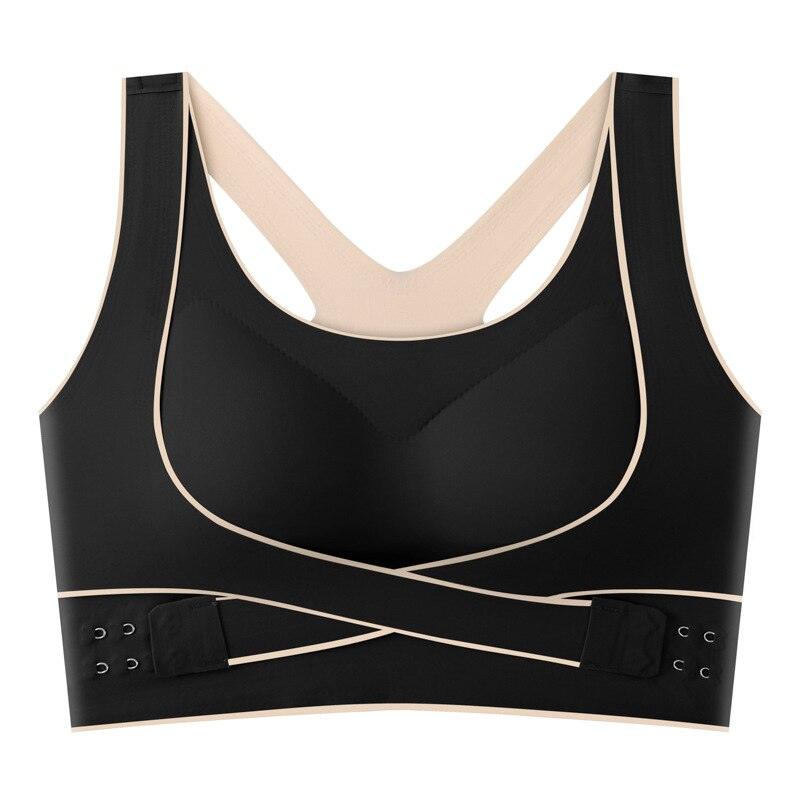 Women Push Up Bra Plus Size Correction Bras Seamless Wireless Bralette Sports Brassiere Fitness Vest Crop Top Female Underwear - Mujerarte