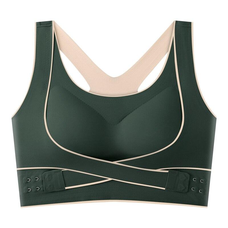 Women Push Up Bra Plus Size Correction Bras Seamless Wireless Bralette Sports Brassiere Fitness Vest Crop Top Female Underwear - Mujerarte