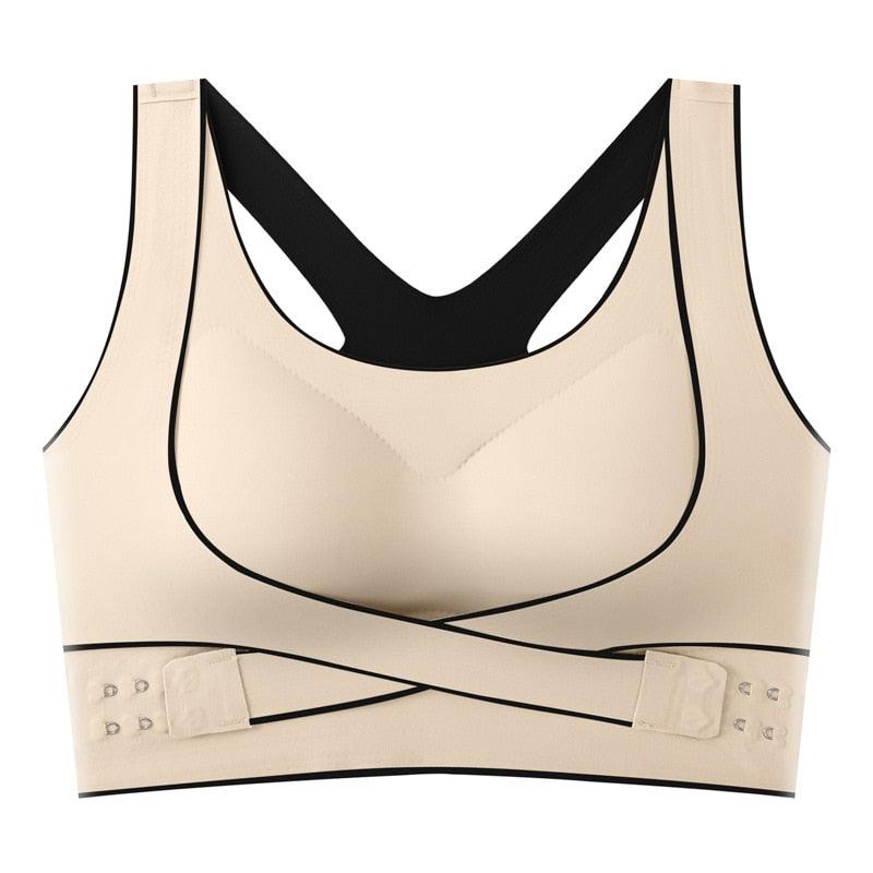 Women Push Up Bra Plus Size Correction Bras Seamless Wireless Bralette Sports Brassiere Fitness Vest Crop Top Female Underwear - Mujerarte